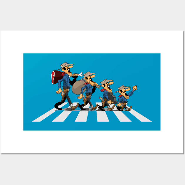 dalton abbey road Wall Art by small alley co